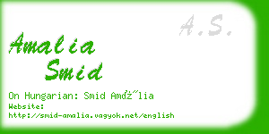 amalia smid business card